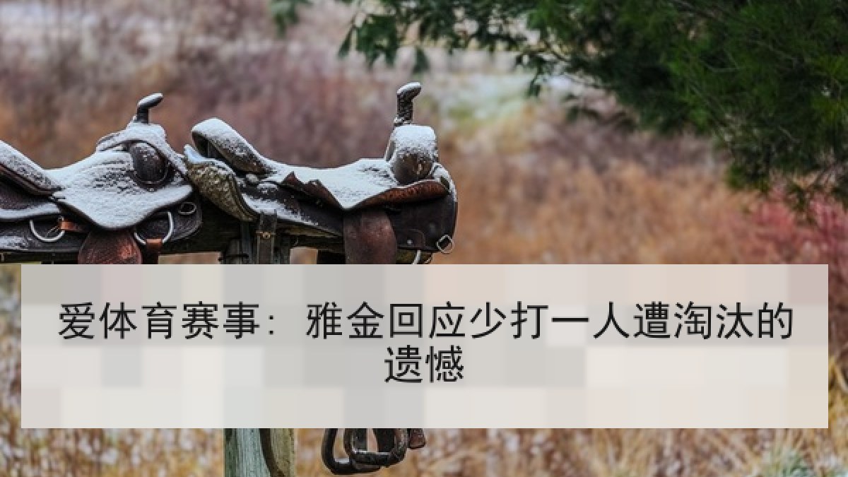 爱体育赛事: 雅金回应少打一人遭淘汰的遗憾